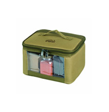 حافظة ثلج جنبين مبطنة بعازل قماش كاكي 43.5*25.5*29سم